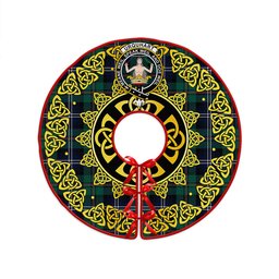 ScotsTee Shop Scottish Urquhart Modern Clan Crest Tartan Christmas Tree Skirt Golden Celtic Heritage