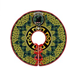 ScotsTee Shop Scottish Tweedside District Clan Crest Tartan Christmas Tree Skirt Golden Celtic Heritage