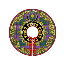 ScotsTee Shop Scottish Wardlaw Ancient Clan Crest Tartan Christmas Tree Skirt Golden Celtic Heritage