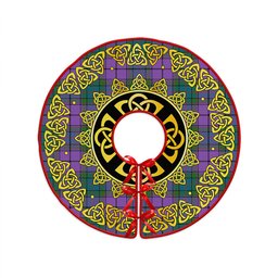 ScotsTee Shop Scottish Wardlaw Ancient Clan Crest Tartan Christmas Tree Skirt Golden Celtic Heritage