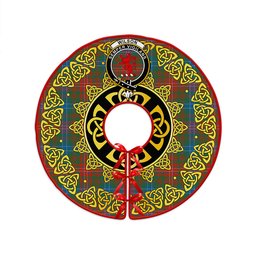 ScotsTee Shop Scottish Wilson Ancient Clan Crest Tartan Christmas Tree Skirt Golden Celtic Heritage
