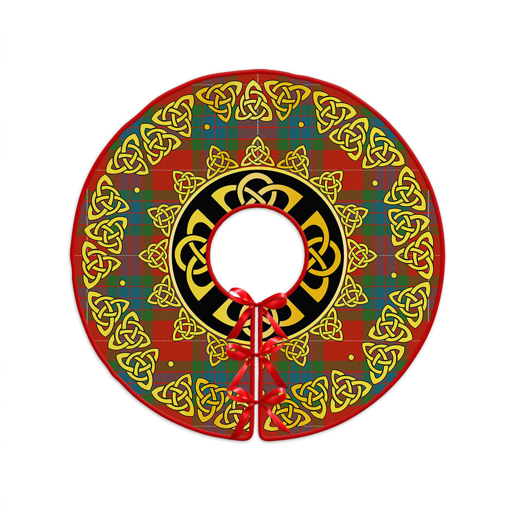 ScotsTee Shop Scottish Abernethy Ancient Clan Crest Tartan Christmas Tree Skirt Golden Celtic Heritage