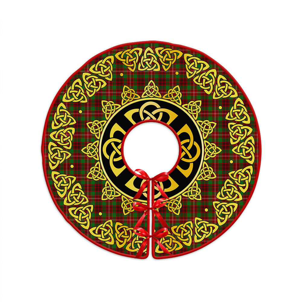 ScotsTee Shop Scottish Ainslie Clan Crest Tartan Christmas Tree Skirt Golden Celtic Heritage