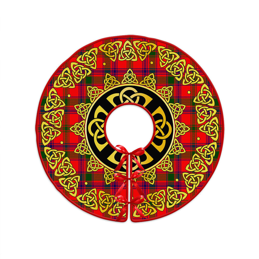 ScotsTee Shop Scottish Bain Clan Crest Tartan Christmas Tree Skirt Golden Celtic Heritage