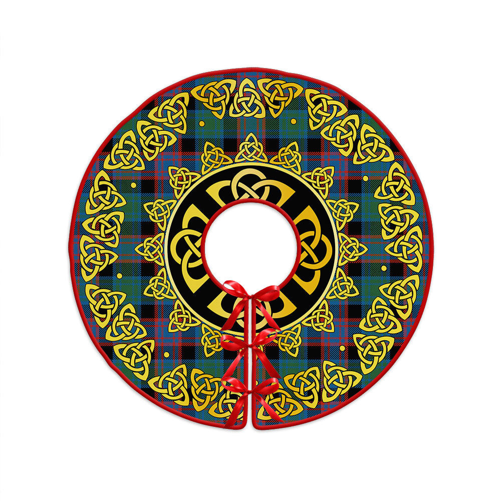 ScotsTee Shop Scottish Alexander Hunting Ancient Clan Crest Tartan Christmas Tree Skirt Golden Celtic Heritage