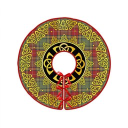 ScotsTee Shop Scottish Baxter Weathered Clan Crest Tartan Christmas Tree Skirt Golden Celtic Heritage