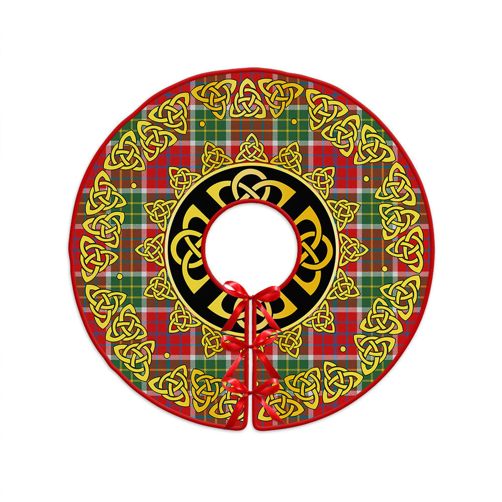 ScotsTee Shop Scottish Blackie Modern Clan Crest Tartan Christmas Tree Skirt Golden Celtic Heritage