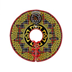 ScotsTee Shop Scottish Borthwick Ancient Clan Crest Tartan Christmas Tree Skirt Golden Celtic Heritage