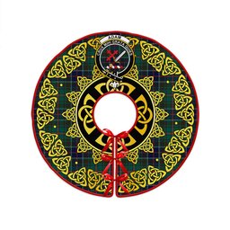 ScotsTee Shop Scottish Adam Modern Clan Crest Tartan Christmas Tree Skirt Golden Celtic Heritage