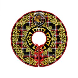 ScotsTee Shop Scottish Black (DCD) Modern Clan Crest Tartan Christmas Tree Skirt Golden Celtic Heritage