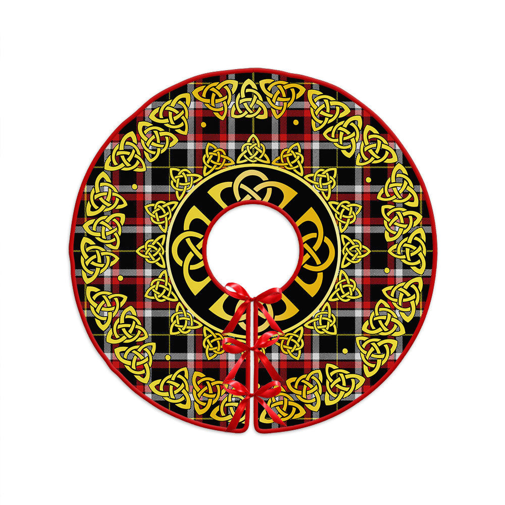 ScotsTee Shop Scottish Black (DCD) Modern Clan Crest Tartan Christmas Tree Skirt Golden Celtic Heritage