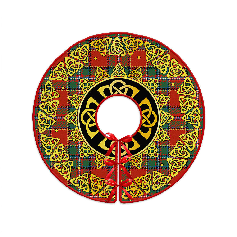 ScotsTee Shop Scottish Drummond Ancient Clan Crest Tartan Christmas Tree Skirt Golden Celtic Heritage