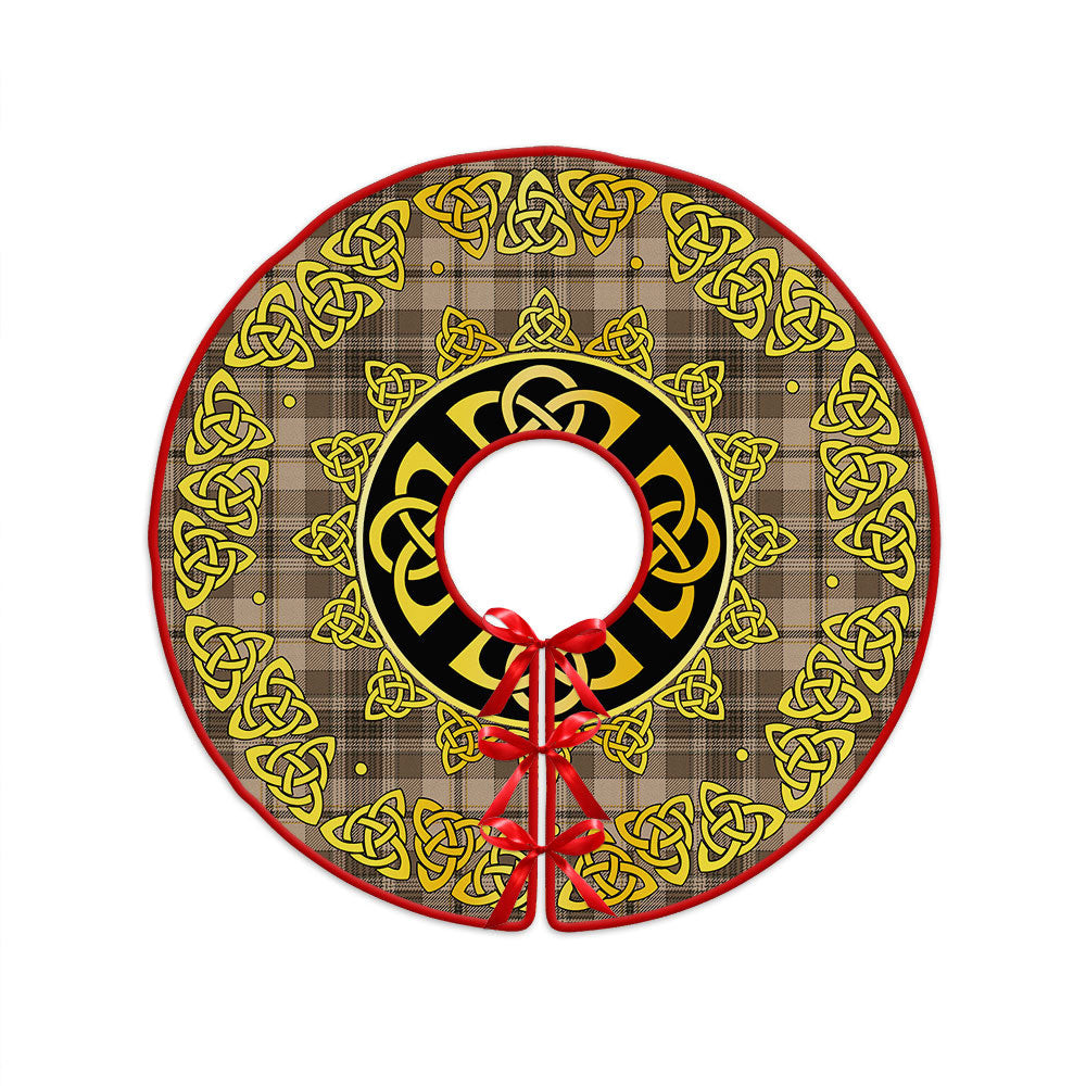 ScotsTee Shop Scottish Craig (Craigie) Weathered Clan Crest Tartan Christmas Tree Skirt Golden Celtic Heritage