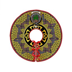 ScotsTee Shop Scottish Cooper Weathered Clan Crest Tartan Christmas Tree Skirt Golden Celtic Heritage