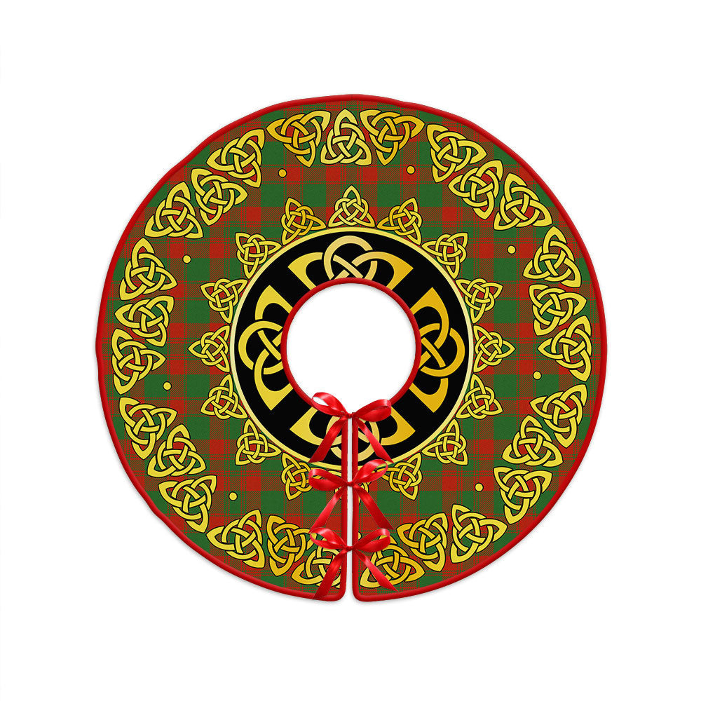 ScotsTee Shop Scottish Donachie Ancient Clan Crest Tartan Christmas Tree Skirt Golden Celtic Heritage