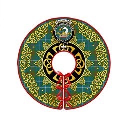 ScotsTee Shop Scottish Edmonstone Ancient Clan Crest Tartan Christmas Tree Skirt Golden Celtic Heritage