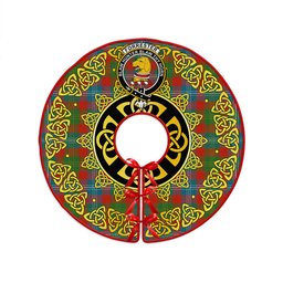 ScotsTee Shop Scottish Forrester Ancient Clan Crest Tartan Christmas Tree Skirt Golden Celtic Heritage