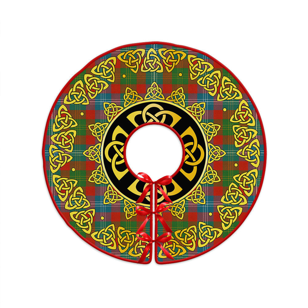 ScotsTee Shop Scottish Forrester Ancient Clan Crest Tartan Christmas Tree Skirt Golden Celtic Heritage