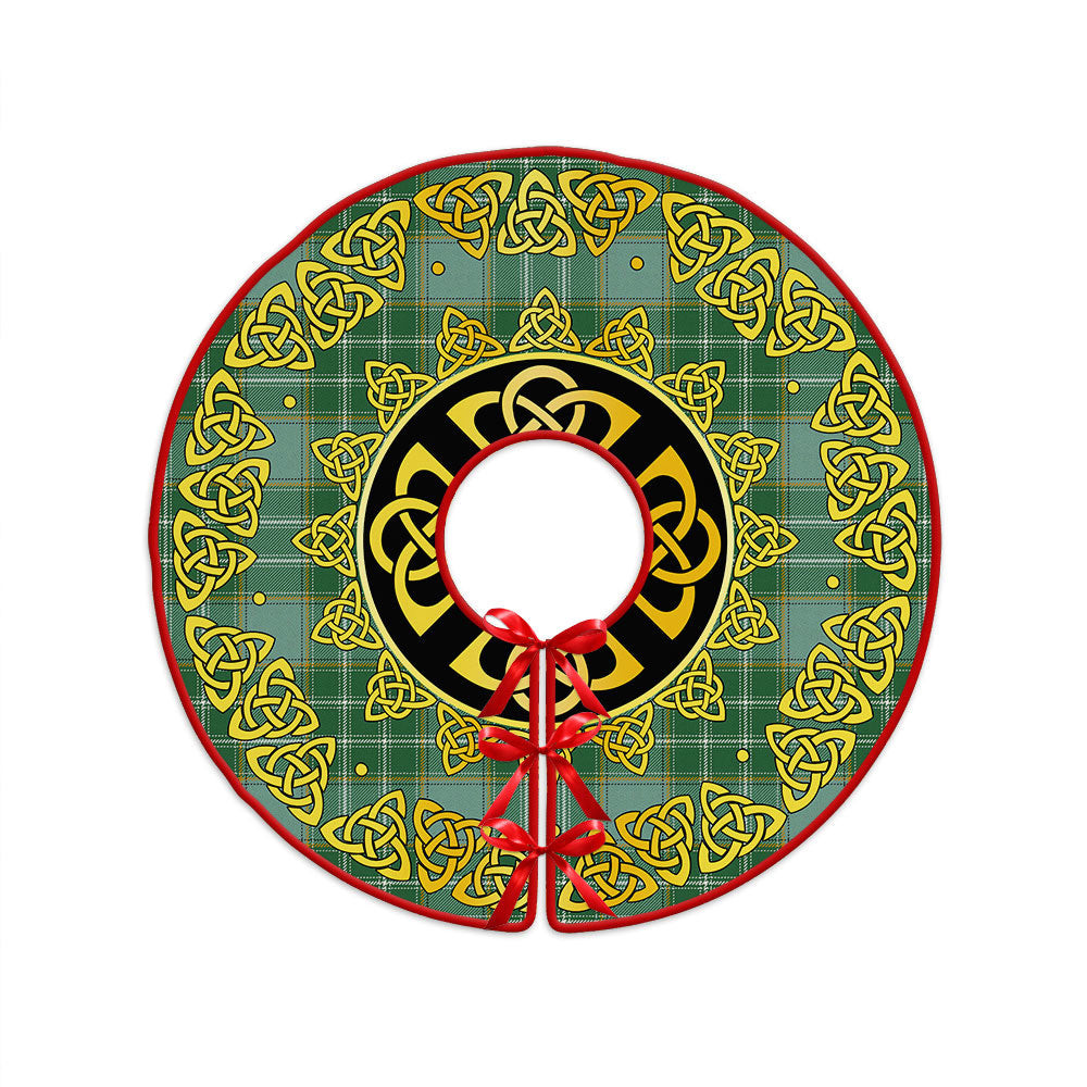 ScotsTee Shop Scottish Currie Ancient Clan Crest Tartan Christmas Tree Skirt Golden Celtic Heritage