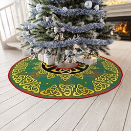 ScotsTee Shop Scottish Cranston Ancient Clan Crest Tartan Christmas Tree Skirt Golden Celtic Heritage