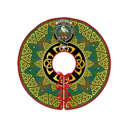 ScotsTee Shop Scottish Cranston Ancient Clan Crest Tartan Christmas Tree Skirt Golden Celtic Heritage