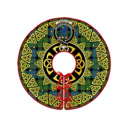 ScotsTee Shop Scottish Forsyth Ancient Clan Crest Tartan Christmas Tree Skirt Golden Celtic Heritage