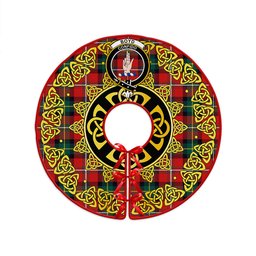 ScotsTee Shop Scottish Boyd Modern Clan Crest Tartan Christmas Tree Skirt Golden Celtic Heritage