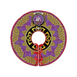 ScotsTee Shop Scottish Bryson Ancient Clan Crest Tartan Christmas Tree Skirt Golden Celtic Heritage