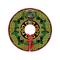 ScotsTee Shop Scottish Douglas Ancient Clan Crest Tartan Christmas Tree Skirt Golden Celtic Heritage