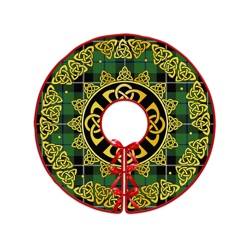 ScotsTee Shop Scottish Douglas Ancient Clan Crest Tartan Christmas Tree Skirt Golden Celtic Heritage