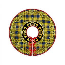 ScotsTee Shop Scottish Carlisle (Carlill) Modern Clan Crest Tartan Christmas Tree Skirt Golden Celtic Heritage