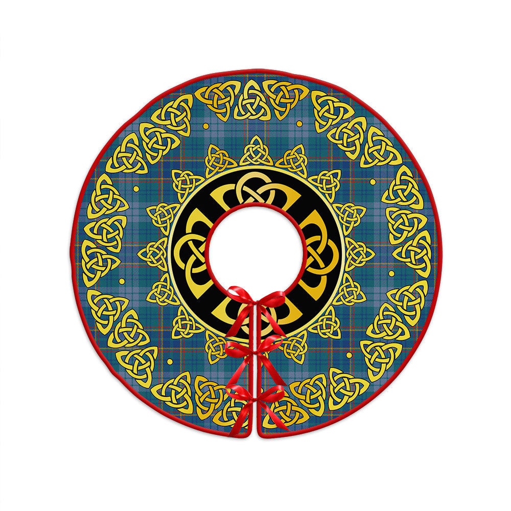 ScotsTee Shop Scottish Dempster Ancient Clan Crest Tartan Christmas Tree Skirt Golden Celtic Heritage