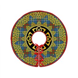 ScotsTee Shop Scottish Cathcart Ancient Clan Crest Tartan Christmas Tree Skirt Golden Celtic Heritage