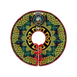 ScotsTee Shop Scottish Duncan Modern Clan Crest Tartan Christmas Tree Skirt Golden Celtic Heritage