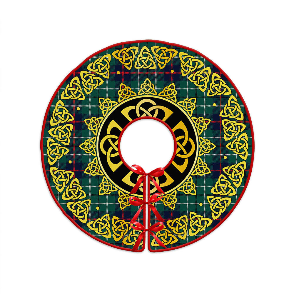 ScotsTee Shop Scottish Duncan Modern Clan Crest Tartan Christmas Tree Skirt Golden Celtic Heritage