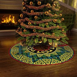 ScotsTee Shop Scottish Campbell Ancient 2 Clan Crest Tartan Christmas Tree Skirt Golden Celtic Heritage