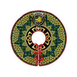 ScotsTee Shop Scottish Campbell Ancient 2 Clan Crest Tartan Christmas Tree Skirt Golden Celtic Heritage