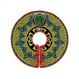 ScotsTee Shop Scottish Cooper Ancient Clan Crest Tartan Christmas Tree Skirt Golden Celtic Heritage