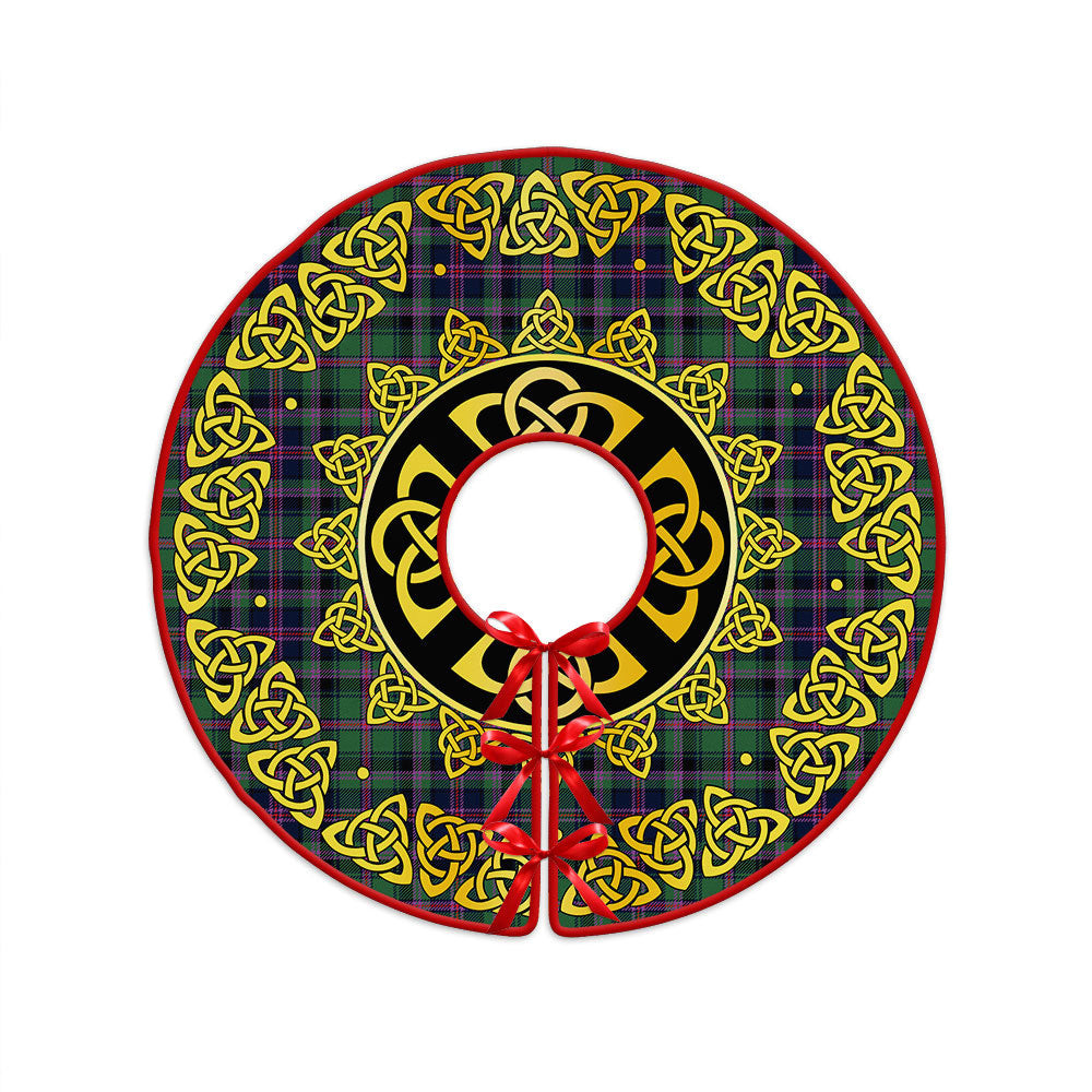 ScotsTee Shop Scottish Cooper Modern Clan Crest Tartan Christmas Tree Skirt Golden Celtic Heritage