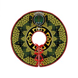 ScotsTee Shop Scottish MacArthur Modern Clan Crest Tartan Christmas Tree Skirt Golden Celtic Heritage