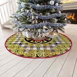 ScotsTee Shop Scottish Hogg Ancient Clan Crest Tartan Christmas Tree Skirt Golden Celtic Heritage