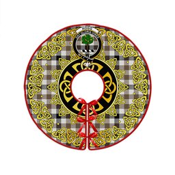 ScotsTee Shop Scottish Hogg Ancient Clan Crest Tartan Christmas Tree Skirt Golden Celtic Heritage