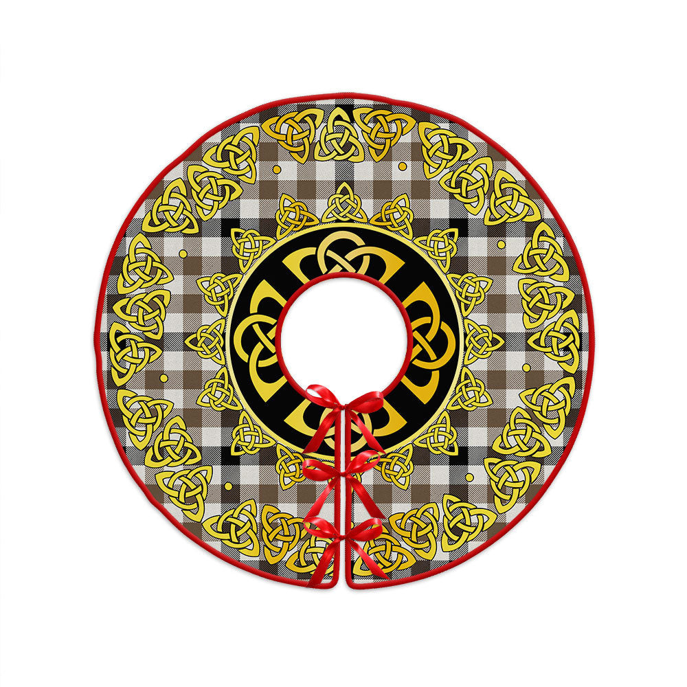 ScotsTee Shop Scottish Hogg Ancient Clan Crest Tartan Christmas Tree Skirt Golden Celtic Heritage