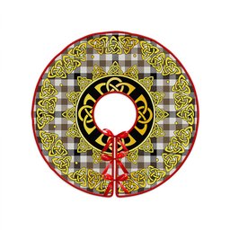 ScotsTee Shop Scottish Hogg Ancient Clan Crest Tartan Christmas Tree Skirt Golden Celtic Heritage