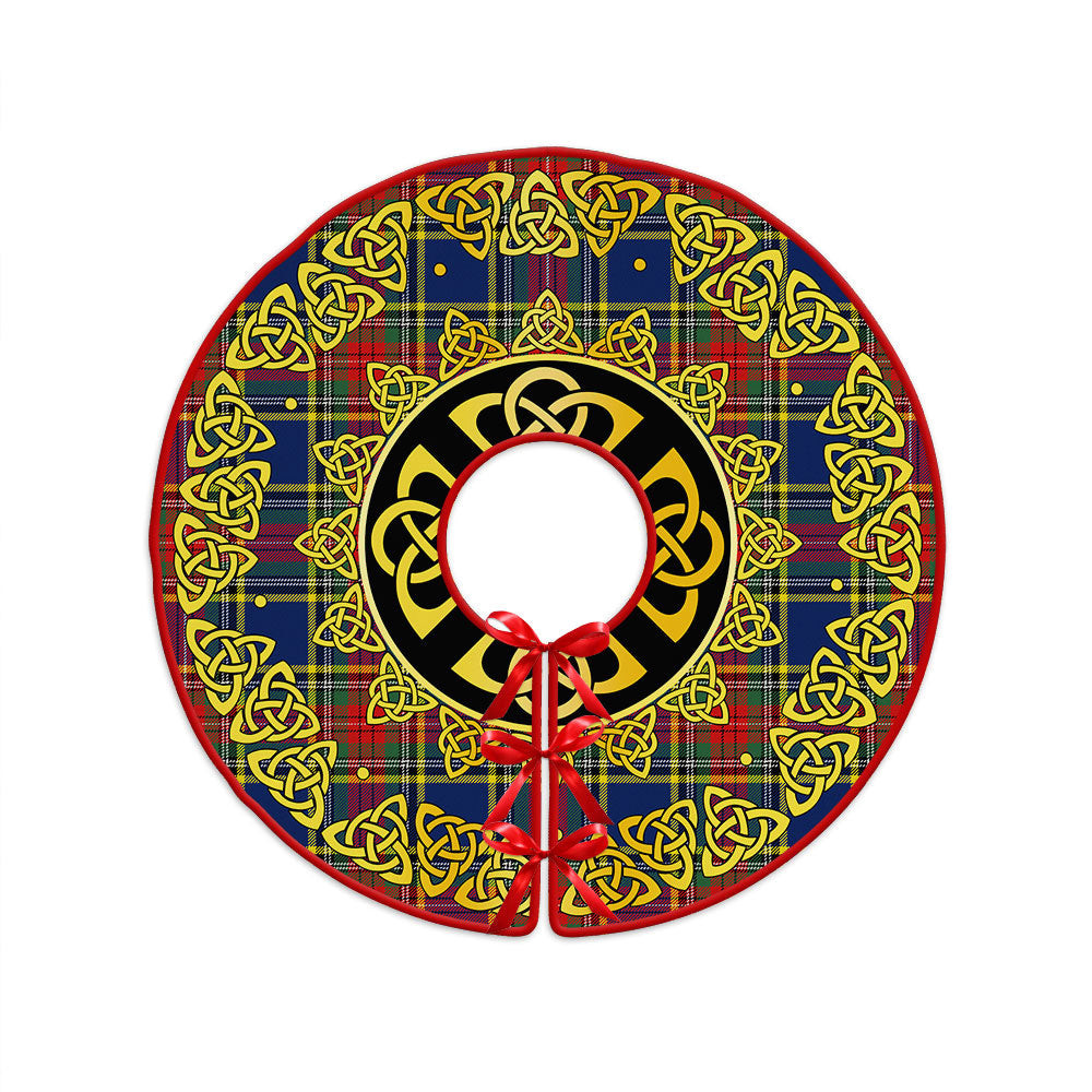 ScotsTee Shop Scottish MacBeth Modern Clan Crest Tartan Christmas Tree Skirt Golden Celtic Heritage
