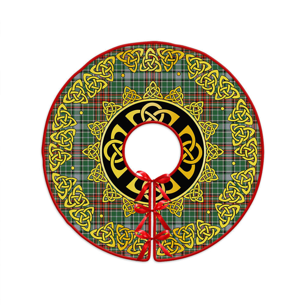 ScotsTee Shop Scottish Gayre Ancient Clan Crest Tartan Christmas Tree Skirt Golden Celtic Heritage
