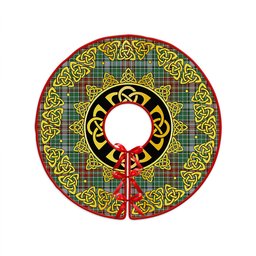 ScotsTee Shop Scottish Gayre Ancient Clan Crest Tartan Christmas Tree Skirt Golden Celtic Heritage