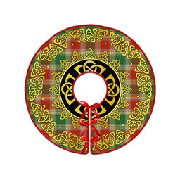 ScotsTee Shop Scottish Gibson (Gibbs) Ancient Clan Crest Tartan Christmas Tree Skirt Golden Celtic Heritage