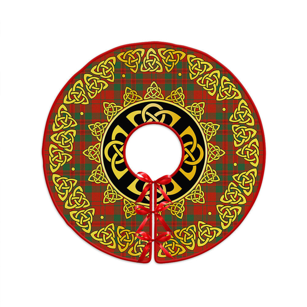 ScotsTee Shop Scottish Livingstone Ancient Clan Crest Tartan Christmas Tree Skirt Golden Celtic Heritage