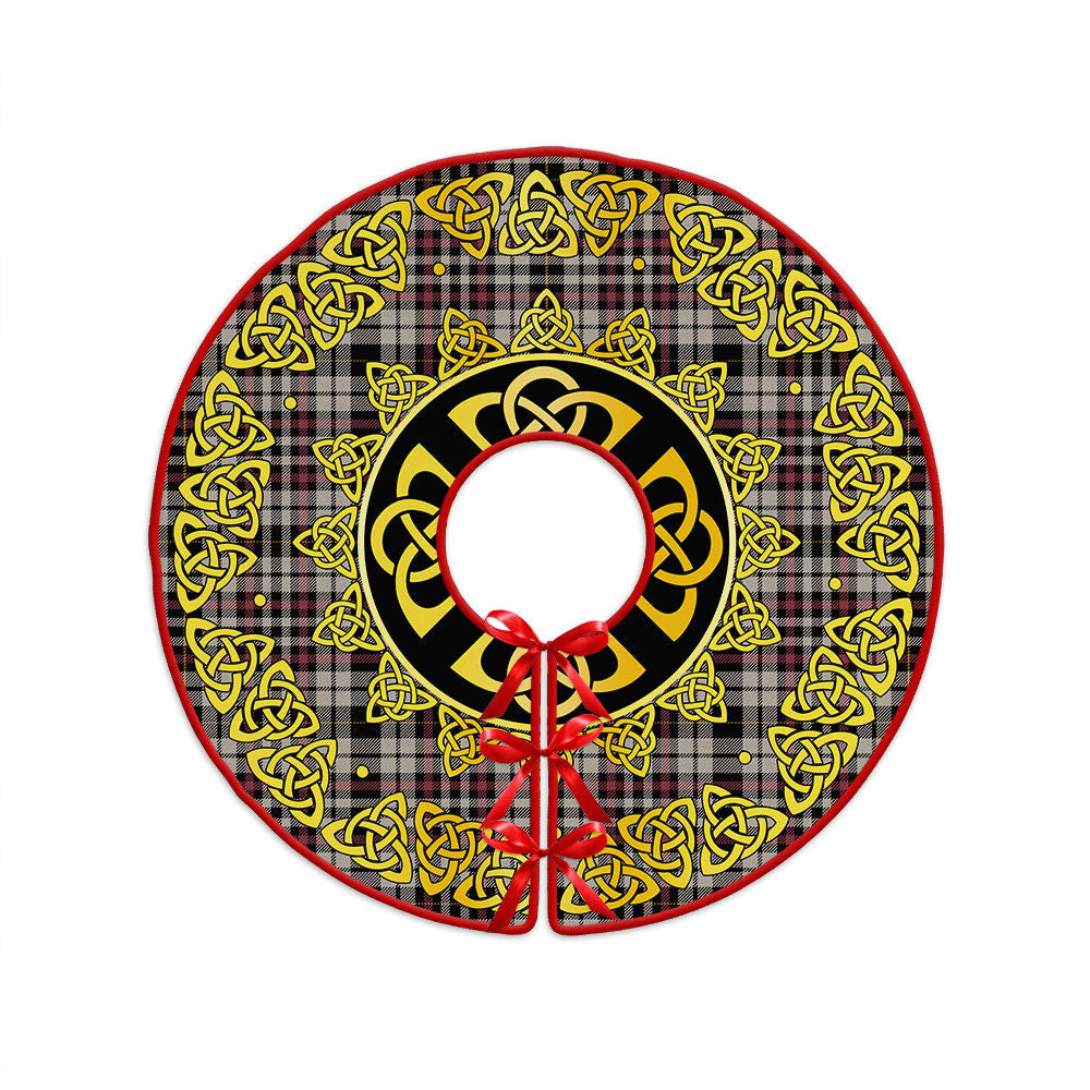 ScotsTee Shop Scottish Little Arisaid Ancient Clan Crest Tartan Christmas Tree Skirt Golden Celtic Heritage